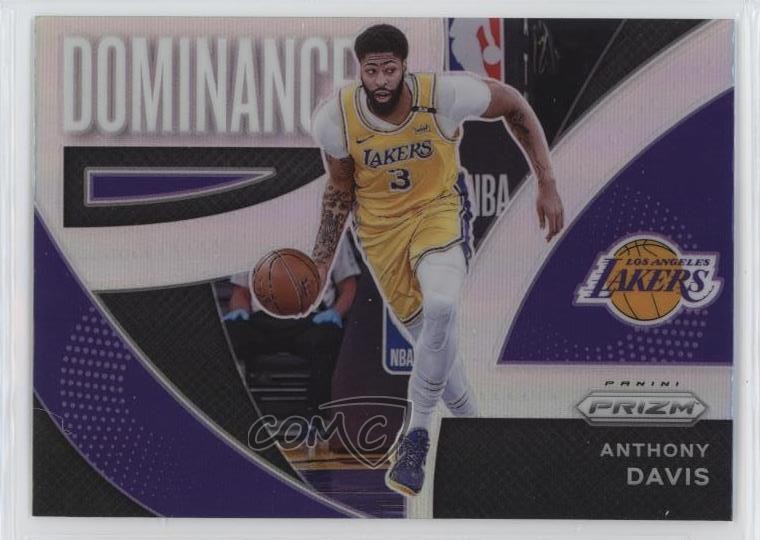 2021-22 Panini Prizm Dominance Silver Prizm Anthony Davis #20 9p5