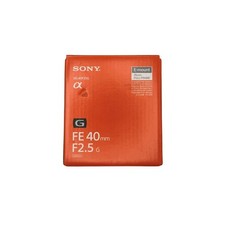 Sony FE 40mm F2.5 G Full Frame E-Mount Lens SEL40F25G 49mm Filter
