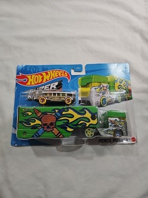 Hot Wheels-PENCIL PUSHER Super Rigs (Green) BDW51