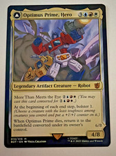 optimus prime hero mtg card Optimus Prime, Hero // Optimus Prime, Autobot Leader - Borderless -  Shattered Glass - Foil