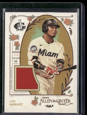2024 Topps Allen & Ginter Luis Arraez #AGR-LA Full-Size Relics B