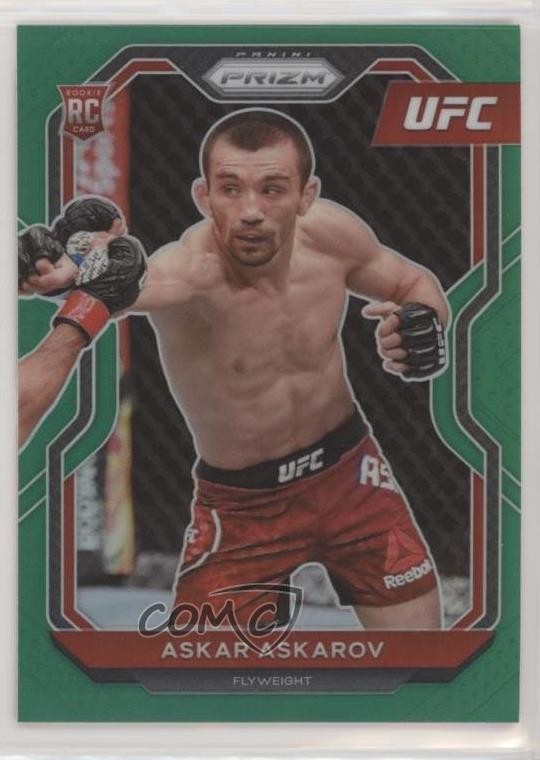 2021 Panini Prizm UFC Green Prizm Askar Askarov #8 0p0f