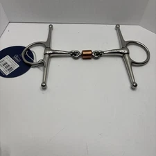 FULL CHEEK SNAFFLE WITH COPPER PEANUT (5.5")