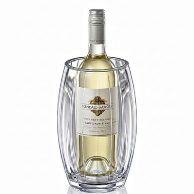 - VinoLux - Acrylic Double-Wall Wine Chiller Bucket, Clear Plastic Insulated ...