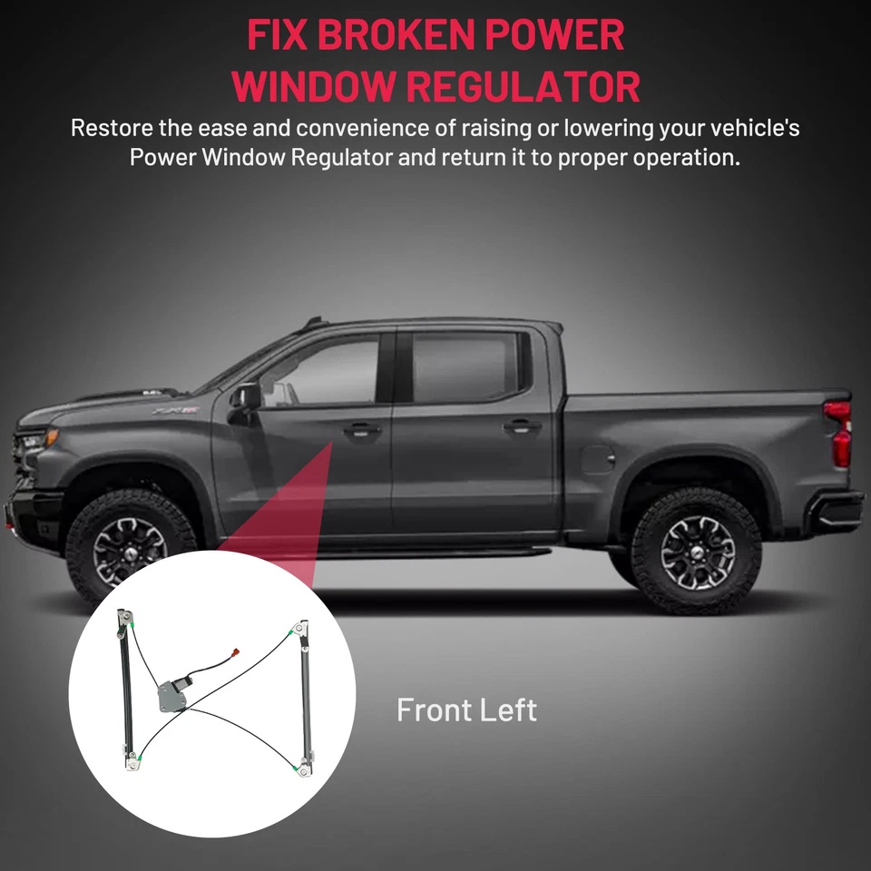 Regulador de ventana eléctrica delantero izquierdo con motor para Plymouth Grand Voyager 1996-2000 Foto 4 de 4