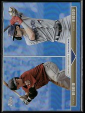 Craig/Cavan Biggio 2022 Topps X Bobby Witt Jr Crown Light Blue Rainbow Foil /150
