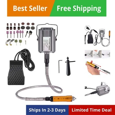 Rotary Tool Flex Shaft Hanging Grinder Carver Electric Multi-function Metalwo...