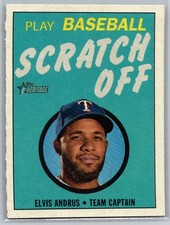 2019 Topps Heritage #21 Elvis Andrus 1970 Topps Scratch-Offs