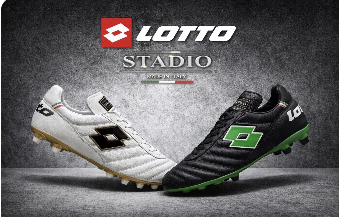Lotto Stadio OG II FG Soccer Cleats Black Spring Green & White