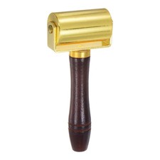 Seam Roller for Leather 2.4" 60mm Carbon Steel Leather Press Edge Gold Tone