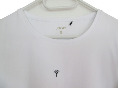 JOOP! TSHIRT WEISS KURZARM BAUMWOLLE ELASTHAN Gr.M