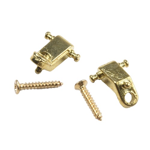 Guitar String Tree Retainer In Chrome/gold With Mounting Screws Instrument New - Picture 5 of 30