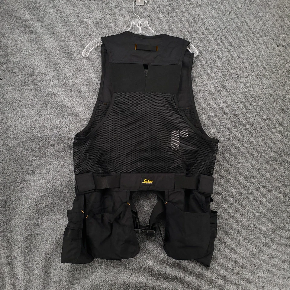 NEW Snickers Vest Men Large Black 4250 Workwear Allround Work Tool Reinforced - Image 2 of 4
