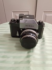 Vintage Nikon F Photomic FTN 35mm SLR Camera w/ Nikkor-S 50mm f/1.4 Lens Case