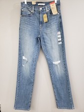 LEVIS WOMEN'S 724 HIGH-RISE SLIM STRAIGHT JEANS SIZE 30 X 32 NWT