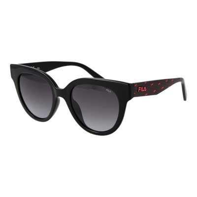 Fila SFI119 0Z42 Designer Sonnenbrille Damen Schwarz Katzenauge Verlauf 51mm