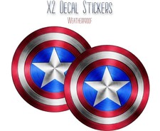 Captain America Shield Logo Comic Superhero Vinyl Decal Sticker