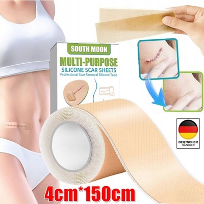 Narbenpflaster Silikonpflaster Narben Reduktion Silicone Scar Sheets 4cm*150cm
