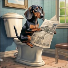 SJUTOUCI Dachshund Diamond Art Painting Kits 12x12 inch/30x30cm, dachshund 2