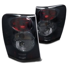 For 1999-2004 Jeep Grand Cherokee Blacksmoke Lens Tail Brake Lights Rear Lamps