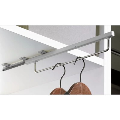 Schrank-Kleiderbügelhalter,  ausziehbar,  Quadro,  9136280,  Korpust.500mm,  L4