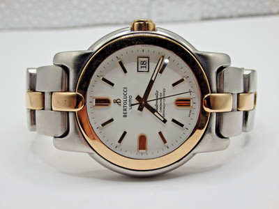 EUC Scarce 40mm Bertolucci Uomo 18k Gold /Steel Chronometer