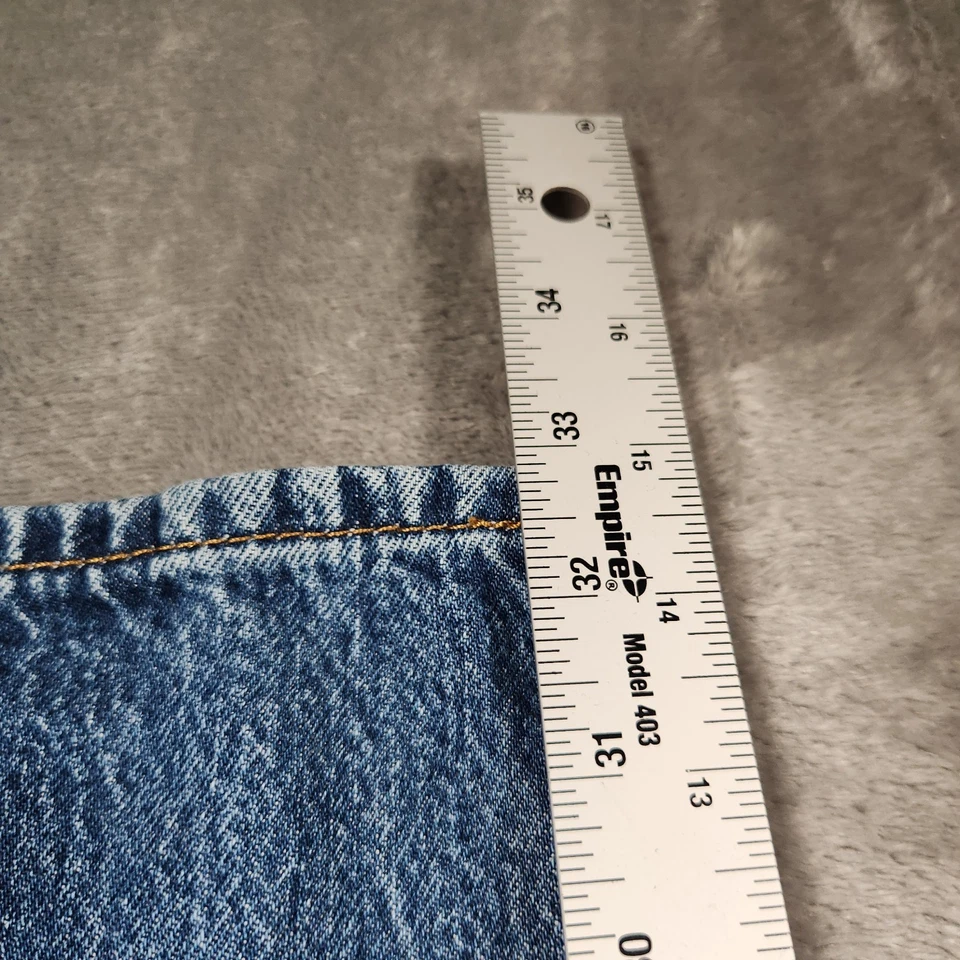 Jeans masculino Levi's 501XX 32X33 (Tag 32X34) botão azul mosca perna reta - Imagem 4 de 4