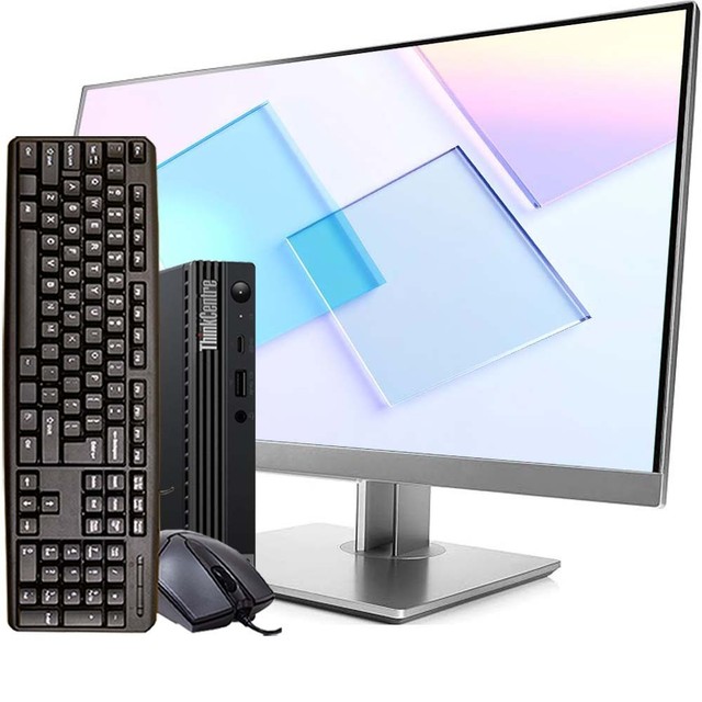 Lenovo i5 Desktop Computer Mini Pc Up To 27" LCD 32GB RAM 1TB SSD Windows 11 Pro
