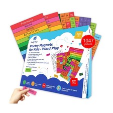 1047 PCS Poetry Magnets for Kids - Magnetic Sight Words, Refrigerat... Fast Ship