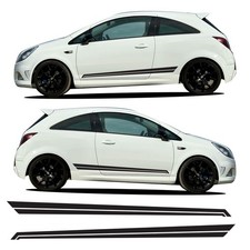 Lower Side Stripes Decal Graphics Stickers Vinyl Kit For Vauxhall Corsa VXR