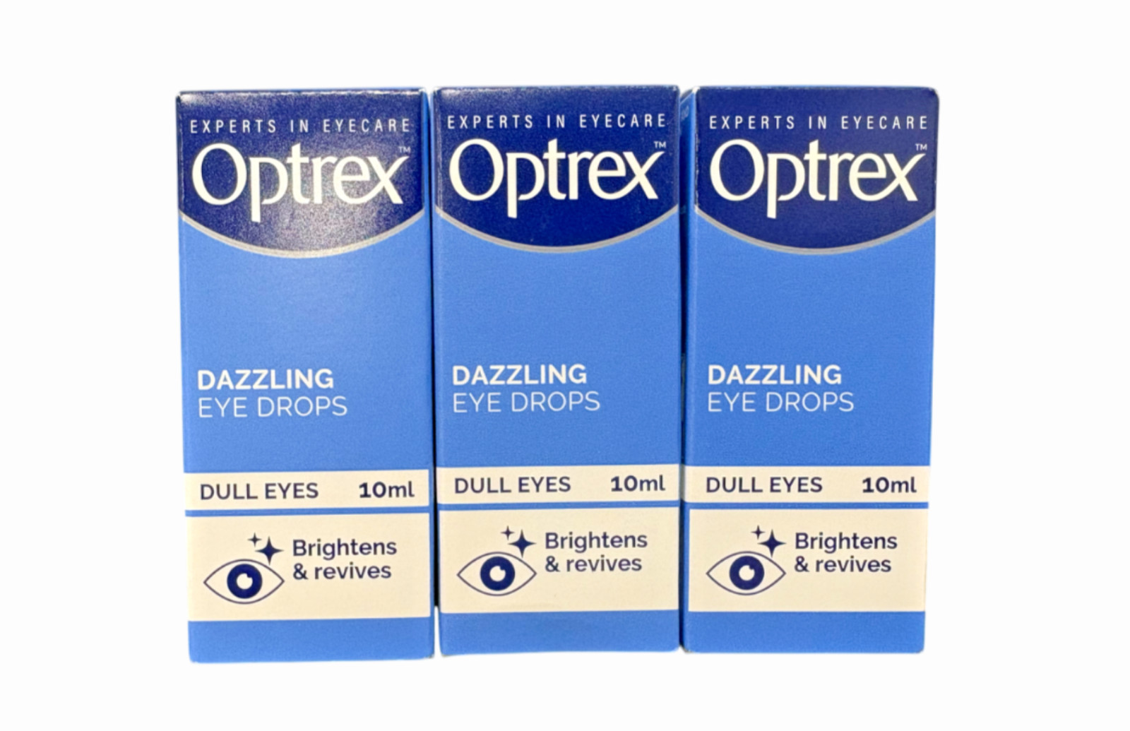 Optrex™ Dazzling Eye Drops for Dull Eyes | Brightens & Revives | 3 X 10ml
