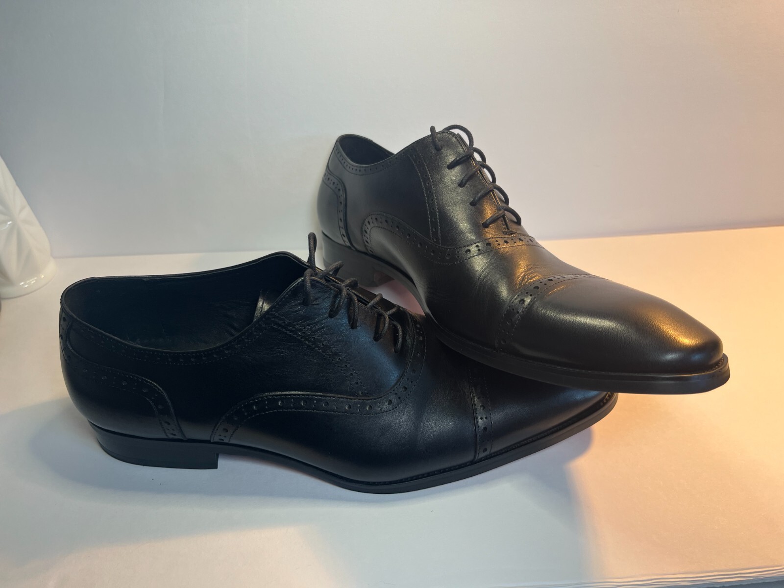 SAOLA OXFORD TOP TOE SCARPE US in pelle alipasinm taglia 12