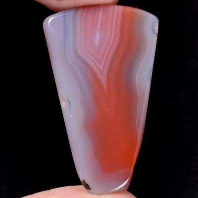 27.00 Ct Natural Rare Botswana Agate Fancy Slice Flat Gemstone Crystal Specimen