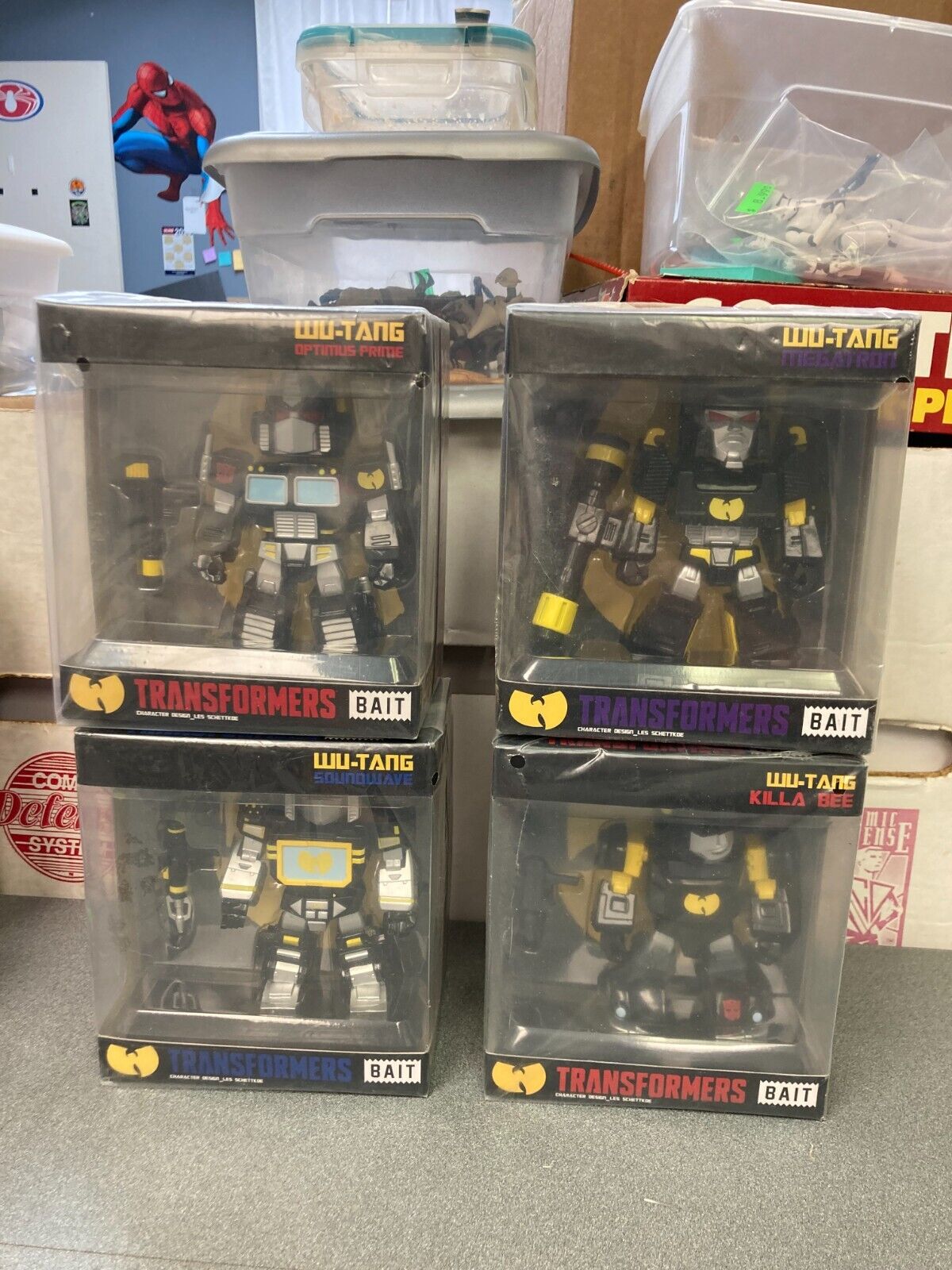 Hasbro BAIT  Wu-Tang Clan  Transformers Vinyl Figures 2017 SDCC Complete Set