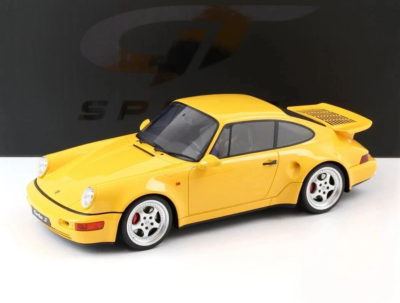 1/12 Porsche 911 964 Turbo S Lightweight 1993 Yellow Model by GT
