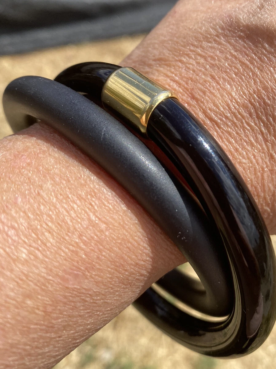 Matte black bangles deals