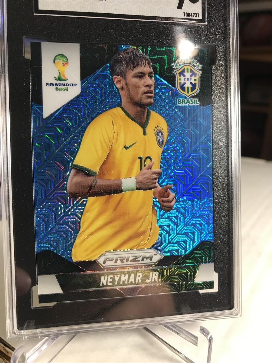 2014 Panini Prizm World Cup Neymar Jr. Blue Pulsar /55 SGC 9