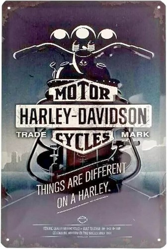tin signs man cave shed garage Nostalgic-Art Harley-Davidson-Things R Different - Picture 2 of 4