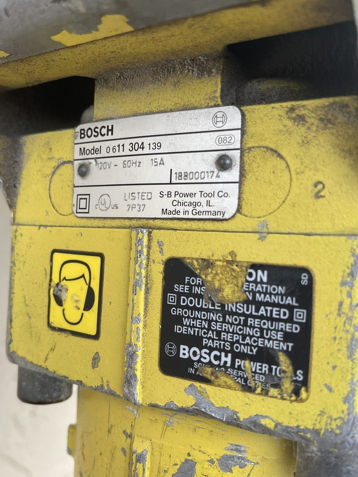 Bosch Brute Electric Jack Demo Jackhammer Breaker Tool w bit chisel eBay