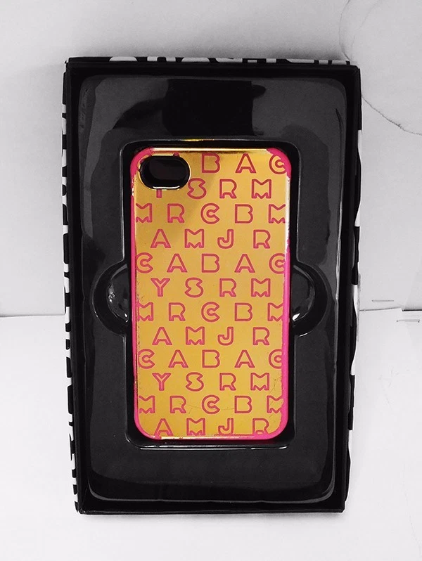 Чехол для телефона iPhone 4/4s Marc by Marc Jacobs металлик золото подпись - Изображение 2 из 3