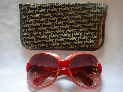 レア物◆イヴサンローラン 541  ビッグフレーム ヴィンテージサングラス VINTAGE YVES SAINT LAUREN 541 LIGHT RED LIGHT GRADIENT ROSE LENSES