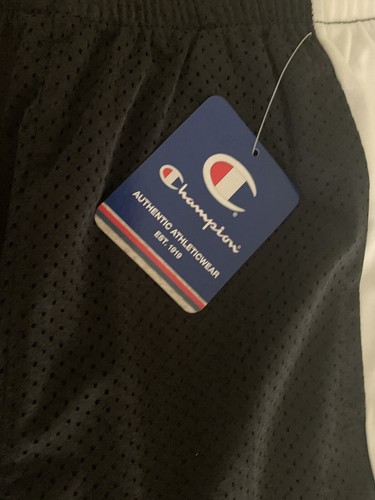 Champion Boys Shorts Size Medium Black & White Logo Athleticwear NWT - Picture 5 of 7