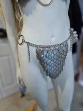 Halloween Viking, Dragon, Fairy Scalemail Cosplay Chainmail Festival Outfit,,