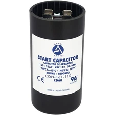 Appli Parts Motor Start Capacitor 161-193 Mfd (microfarads) uF 110-125 VAC Un...