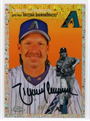 2023 Topps Chrome Platinum Rose Gold Mini Diamond Randy Johnson 02/75