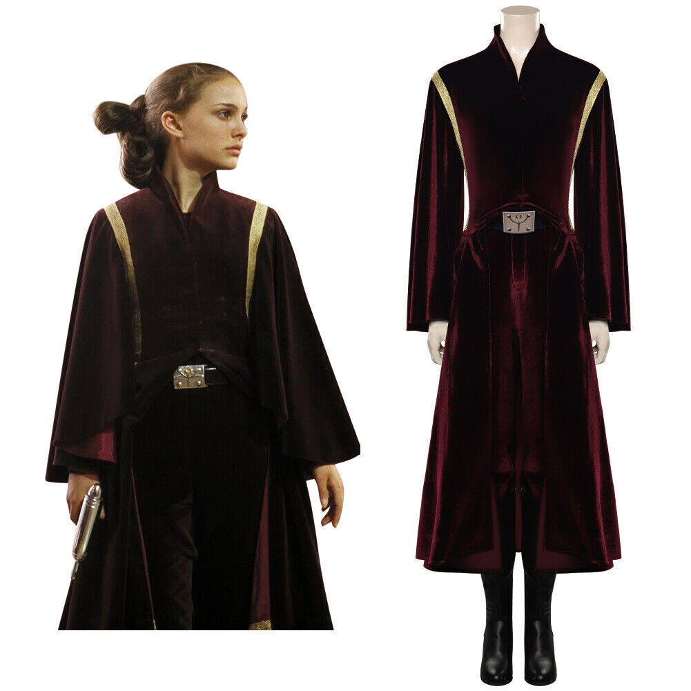 Star Wars Padme Amidala Cosplay Costume Outfits Halloween Fancy Dress | eBay