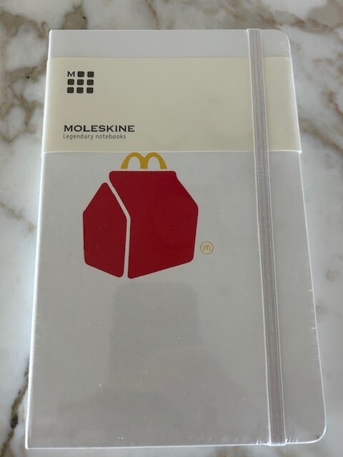 Moleskine Notebook, Hard Cover, Large (5" x 8.25") McDonald's collectible