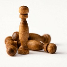 SERIE DI COLONNINE IN NOCE ACCESSORI MODELLISMO NAVALE AMATI 4035/11 4035/17