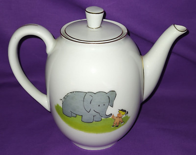 Arzberg 1382 Gretsch * Dekor TIERE (Elefant, Giraffe) * KAFFEEKANNE / MOKKAKANNE
