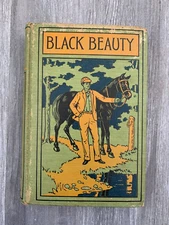 Vintage BLACK BEAUTY Autobiography of a Horse Anna Sewell HC/DJ VG-/GD A.L. Burt